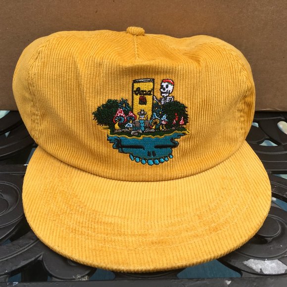 Corduroy Snap Back Hat Grateful Dead Coors Banquet Original Beer Garden Mushroom - Picture 4 of 8
